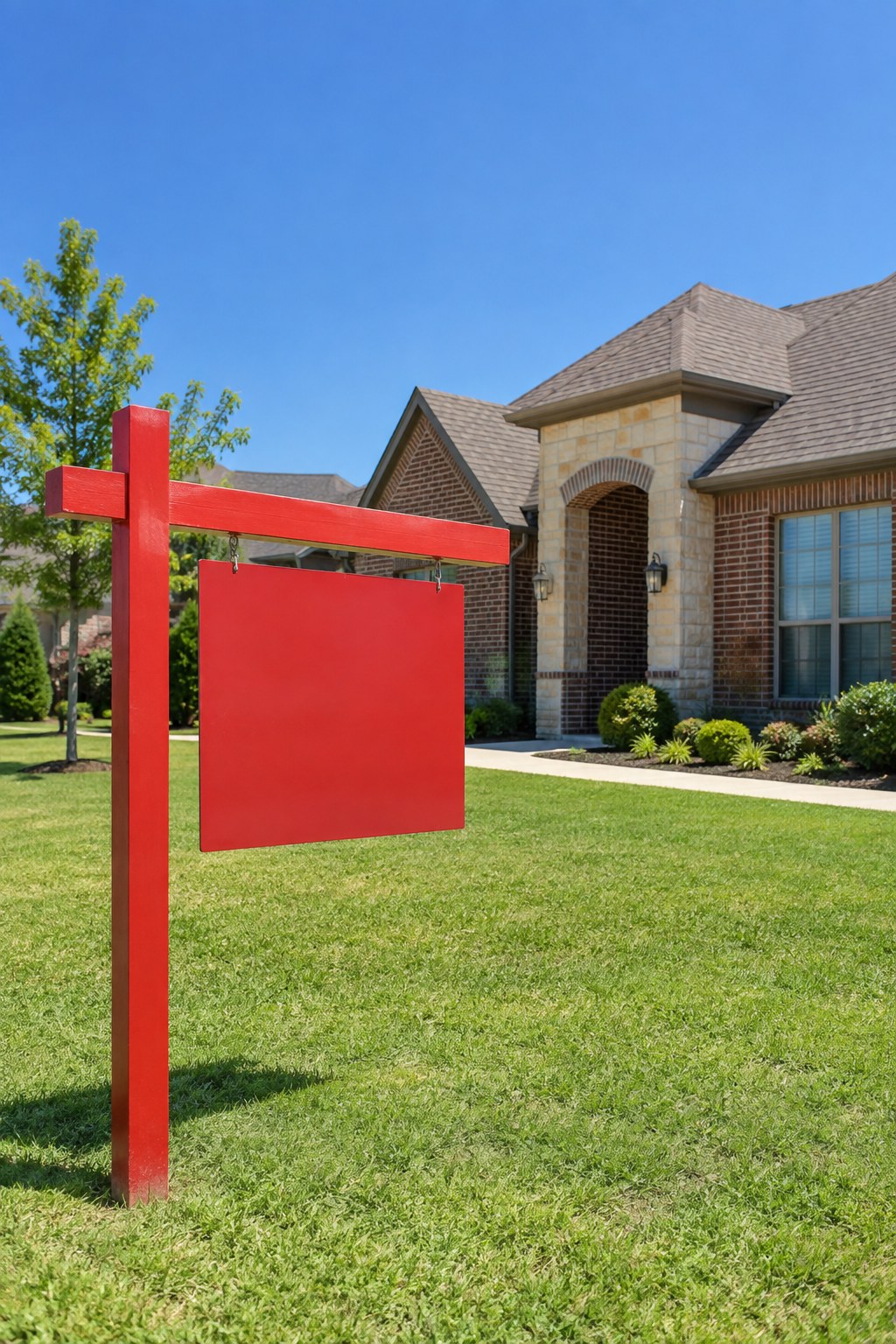 An Edmond, Oklahoma home exterior, illustrative